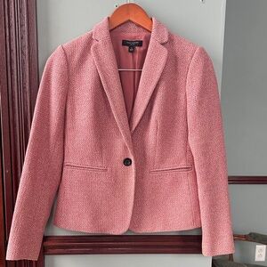 Ann Taylor Pink Textured Blazer
